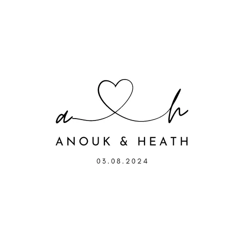 logo client pour un mariage